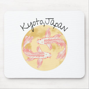 Tapis De Souris Tao Feng Shui Koi - Golden Earth - Kyoto, Japon