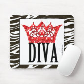 Tapis De Souris Tapis rouge Diva Mousepad (Avec souris)