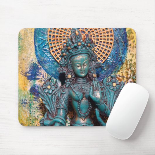 Tapis De Souris Tara vert Mousepad (Avec souris)