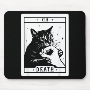Tapis De Souris Tarot Chat Noir Mort Halloween Chat Chaton Maman C