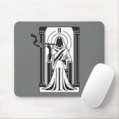 Tapis De Souris Tarot High Prestess Weight Fumer Occulte (Avec souris)