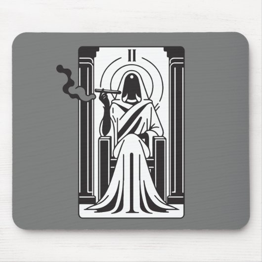 Tapis De Souris Tarot High Prestess Weight Fumer Occulte (Devant)