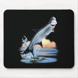 Tapis De Souris Tarpon Poisson Eau Douce Faune Chasse Pêche A