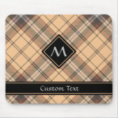 Tapis De Souris Tartan beige et Brown (Devant)
