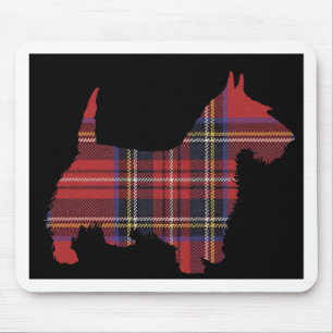 Tapis De Souris Tartan de chien de Scottie