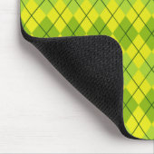 Tapis De Souris Tartan écossais vert vif Motif (Coin)