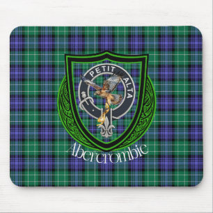 Tapis De Souris Tartan et blason du clan écossais Abercrombie