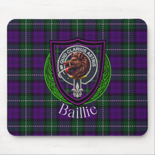 Tapis De Souris Tartan et blason du clan écossais Baillie