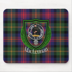 Tapis De Souris Tartan et blason du clan écossais MacLennan