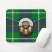 Tapis De Souris Tartan et escarcelle de Duncan de clan (Avec souris)