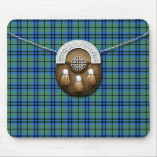 Tapis De Souris Tartan et escarcelle de Marshall de clan