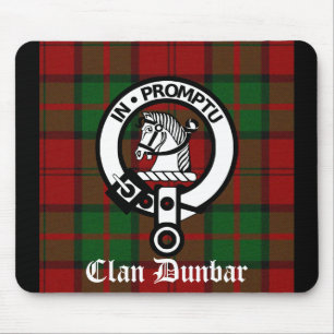 Tapis De Souris Tartan et insigne de Clan Dunbar