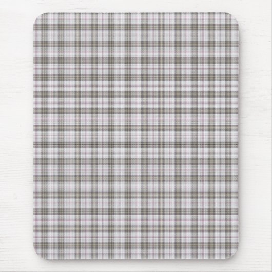 Tapis De Souris Tartan gris mode (Devant)