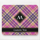 Tapis De Souris Tartan rose, or et bleu (Devant)