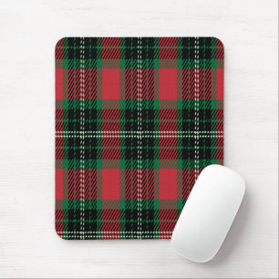 Tapis De Souris Tartan vert et rouge