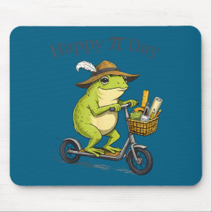 Tapis De Souris Tarte de jour heureux 3.14 scooter grenouille prof