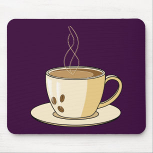 Tapis De Souris Tasse de café avec une vapeur