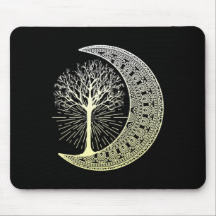 Tapis De Souris Tatouage d'arbre de Bouddhisme Zen Mandala Yoga Mé