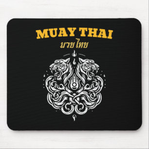 Tapis De Souris Tatouage d'art Muay Thai Sak Yant Twin Tiger Kickb