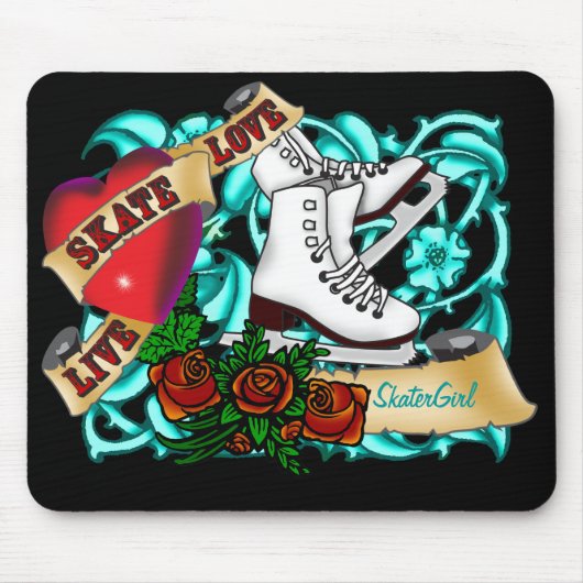 Tapis De Souris Tatouage Mousepad de SkaterGirl (Devant)