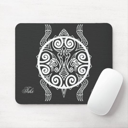 Tapis De Souris Tatouage Tiki Turtle (Avec souris)