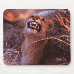 Tapis De Souris Tau heureux, jeune lion souriant