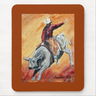 Tapis De Souris Taureau et cavalier Mousepad