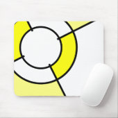 Tapis De Souris taureau jaune (Avec souris)