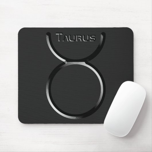 Tapis De Souris TAURUS, Conception abstraite du signe zodiaque, (Avec souris)
