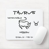 Tapis De Souris Taurus personnalisé (Avec souris)