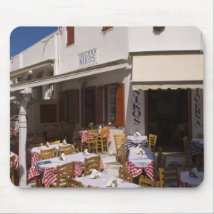 Tapis De Souris Taverna Nikos, Mykonos, îles Cyclades, Grèce