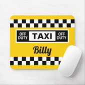 Tapis De Souris Taxi Jaune Icone Design New York (Avec souris)