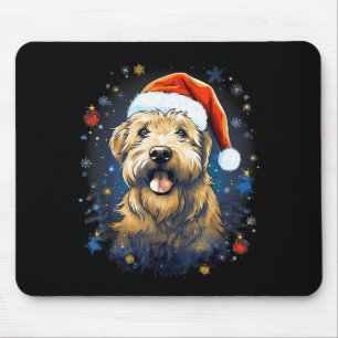 Tapis De Souris Tchiens à Noël Terrier Irlandais à poil doux Noël