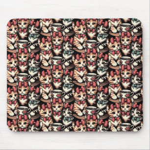 Tapis De Souris Tea Party de Kittens vintage