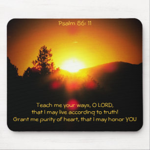 Tapis De Souris Teach Me Truth Purity Honor
