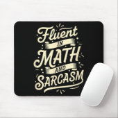 Tapis De Souris Teacher Fluent In Math And Sarcasm Teacher - Funny (Avec souris)