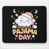 Tapis De Souris Teacher Pajama Day Shirt, Funny Cloud Sleever Scho (Devant)