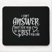 Tapis De Souris Teacher Test Day Gift Testing Quote State Exam Lad (Devant)