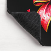 Tapis De Souris Teaching Is A Work Of Heart Pencil Bow Teacher Val (Coin)