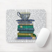 Tapis De Souris Teacup et livres (Avec souris)