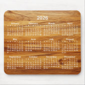 Tapis De Souris Teak and White 2026 Calendar (Devant)