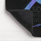 Tapis De Souris Teal Purple Ribbon For Suicide Prevention Awarenes (Coin)