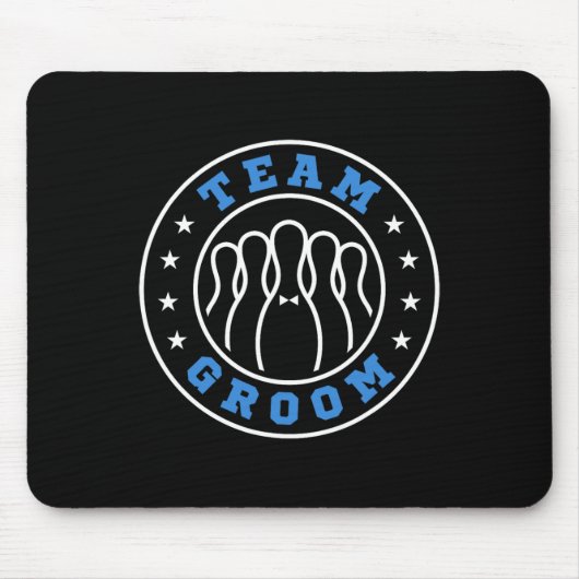 Tapis De Souris Team Bride Team Groom Bowling Bachelor Party Weddi (Devant)