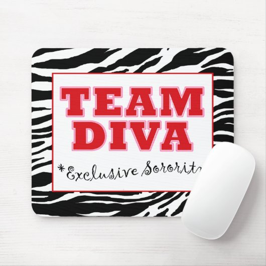 Tapis De Souris "Team Diva" (Avec souris)