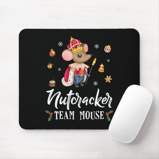 Tapis De Souris Team Mouse Nutcracker Noël Danse Amusante Soldat (Avec souris)
