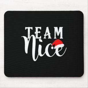 Tapis De Souris Team Naughty - Team Nice Funny Christmas Couple Ma
