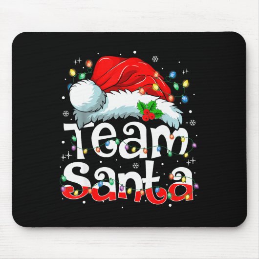 Tapis De Souris Team Santa Claus Christmas Family Matching Pajama (Devant)