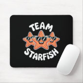 Tapis De Souris Team Starfish Cool Sungles Ocean Cartoon Crew Funn (Avec souris)