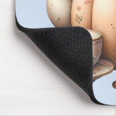 Tapis De Souris Teapot citrouille avec fleurs d'automne (Coin)