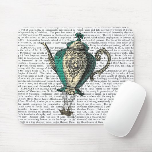 Tapis De Souris Teapot volant 1 Vert et Jaune (Avec souris)